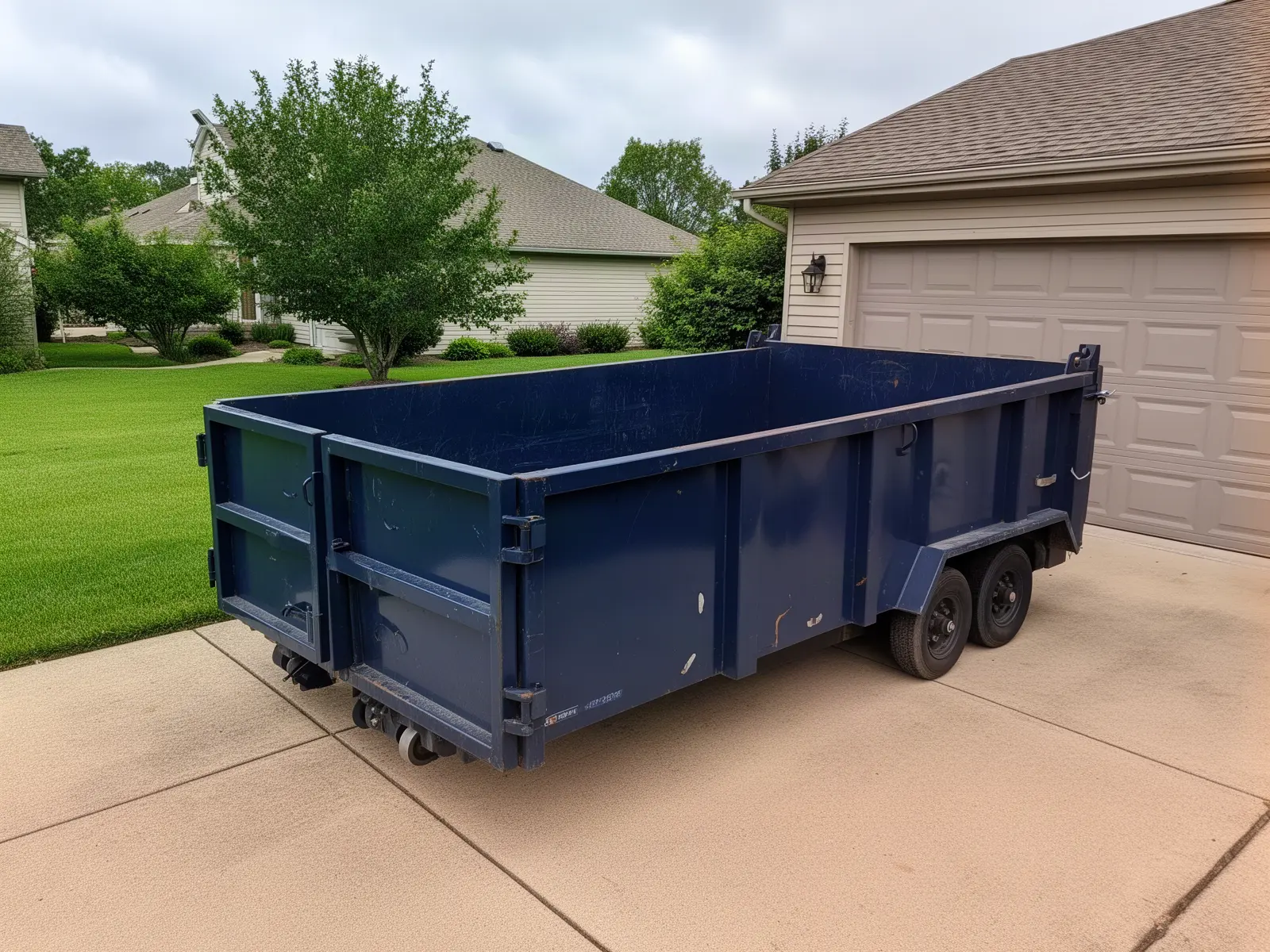 Roll-off dumpster from Rick & Matt's Dumpster Rental in Palm Bay, FL